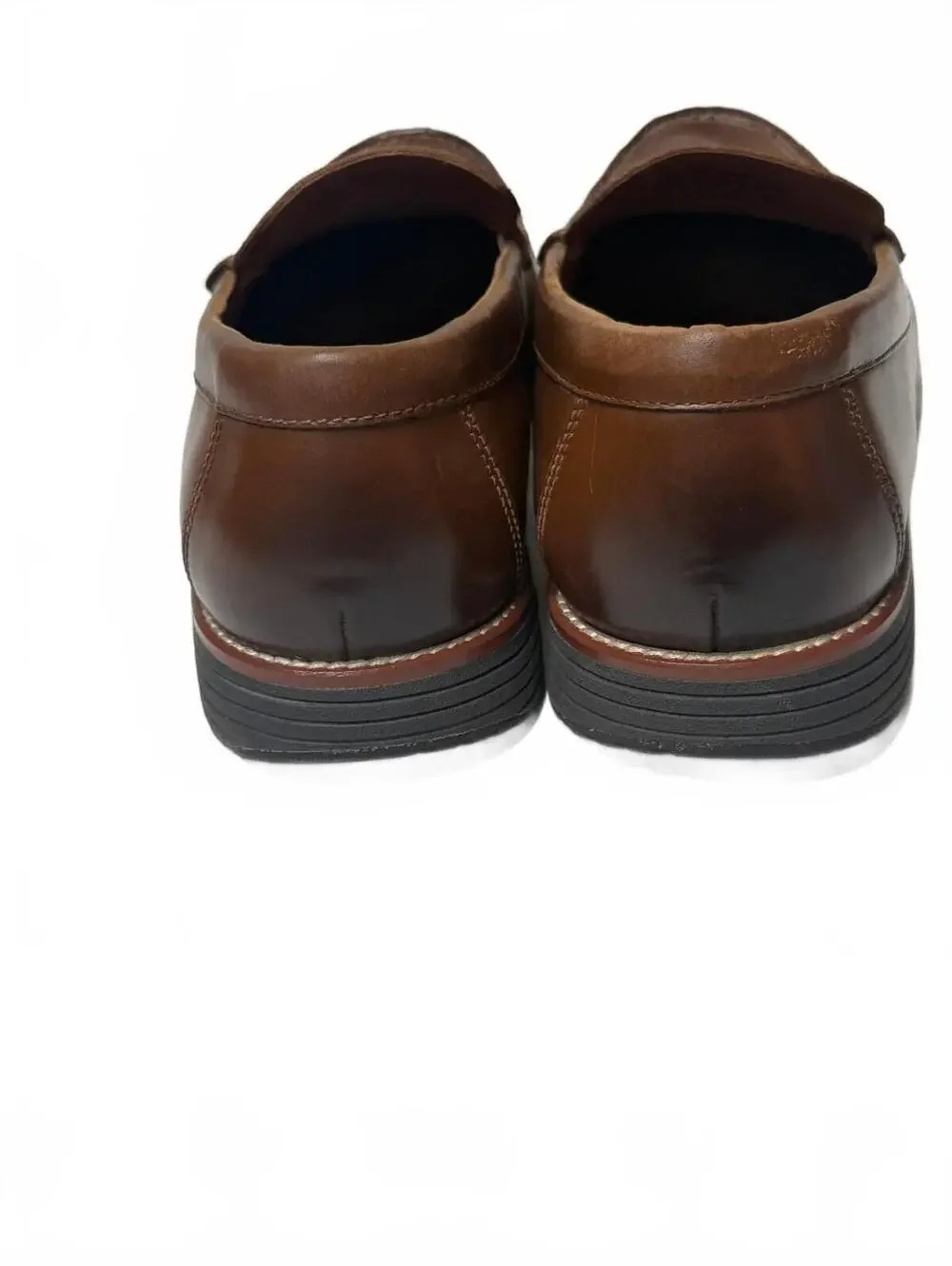 Johnston & Murphy Trufoam Brown Leather Loafers Men's Slip On Dress Shoes